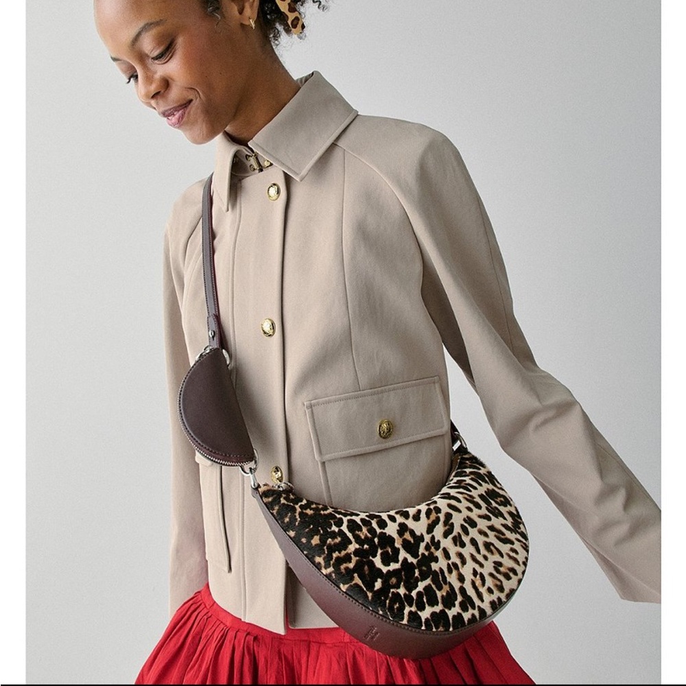 NWT Kate Spade Duo Leopard Haircalf Crossbody Bag - Picture 2 of 14